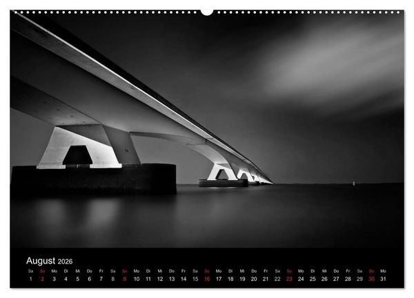 Produktbild: Black-Schwarz-Noir 2026 (Wandkalender 2026 DIN A2 quer), CALVENDO Monatskalender