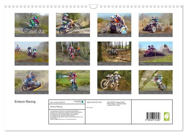 Produktbild: Enduro Racing (Wall Calendar 2026 DIN A3 landscape), CALVENDO 12 Month Wall Calendar