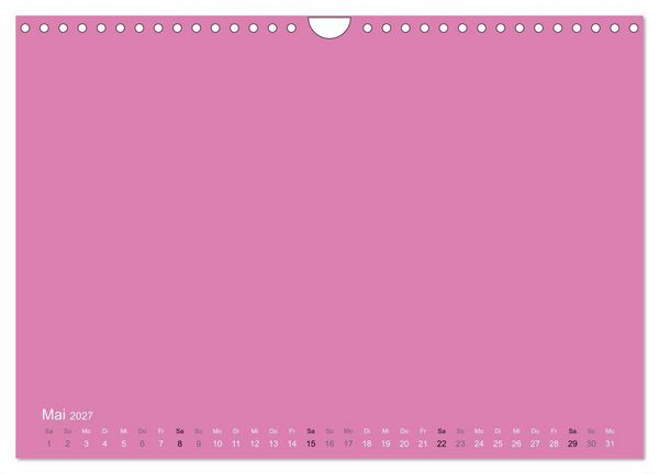 Produktbild: Bastelkalender - Pink (Wandkalender 2027 DIN A4 quer), CALVENDO Monatskalender