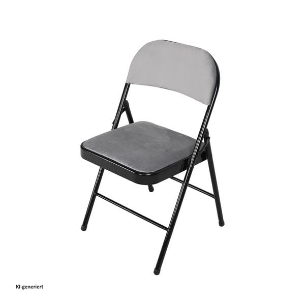 Produktbild: HTI-Living Klappstuhl Velvet Gestell Schwarz Klappstuhl Velvet Gestell Schwarz