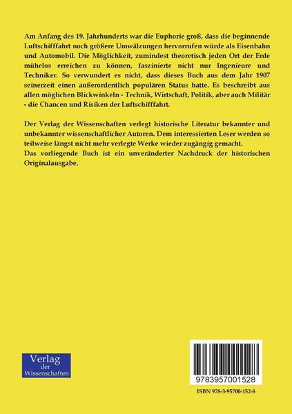Produktbild: Handbuch der Motorluftschiffahrt von 1907
