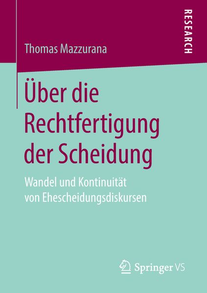 Produktbild: &Uuml;ber die Rechtfertigung der Scheidung