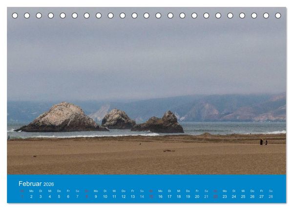 Produktbild: San Francisco - Wie ich es sehe (Tischkalender 2026 DIN A5 quer), CALVENDO Monatskalender