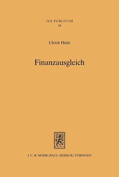 Produktbild: Finanzausgleich