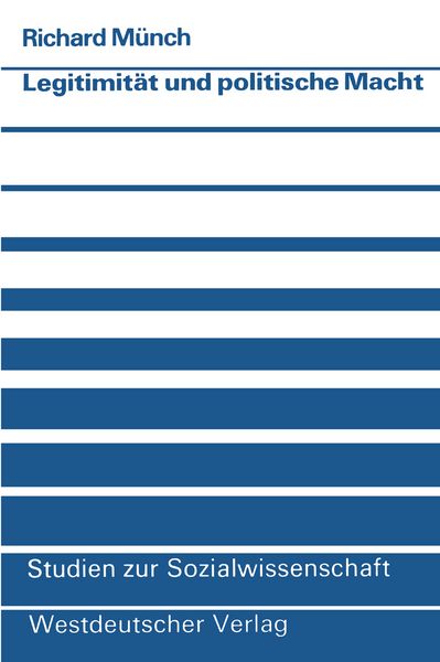 Produktbild: Legitimit&auml;t und politische Macht