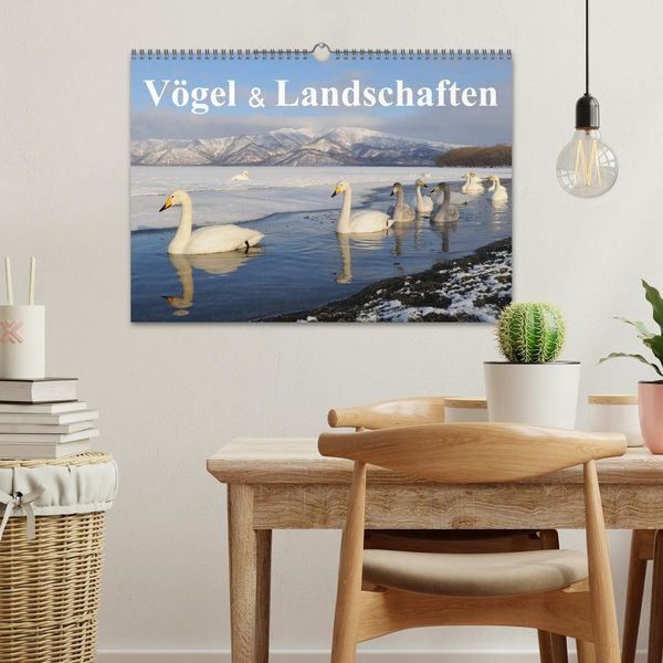 Produktbild: V&ouml;gel & Landschaften (Wandkalender 2026 DIN A3 quer), CALVENDO Monatskalender