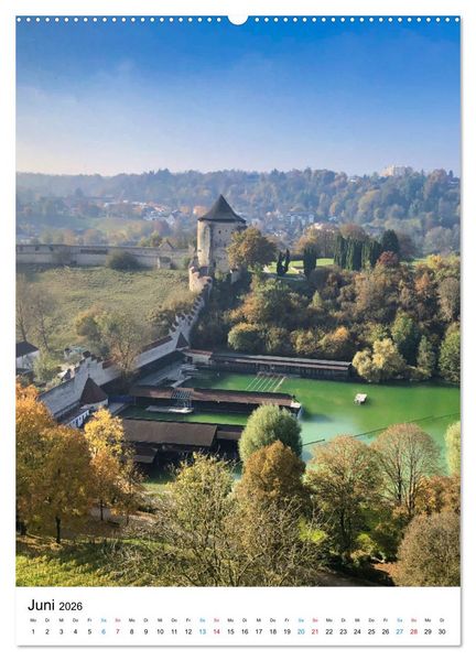 Produktbild: Burghausen, eine historische Stadt im Fokus (hochwertiger Premium Wandkalender 2026 DIN A2 hoch), Kunstdruck in Hochglanz