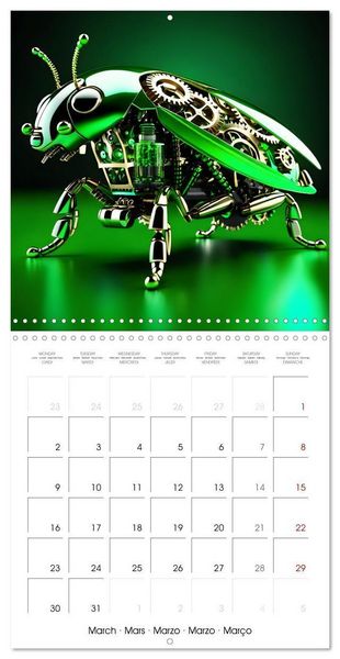 Produktbild: Mechanical Insects (Wall Calendar 2026 12 &times; 12 Inch) CALVENDO 12 Month Wall Calendar