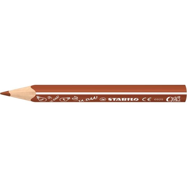 Produktbild: STABILO Buntstift Dreikant Trio dick kurz Animal Vibes, 12er Set