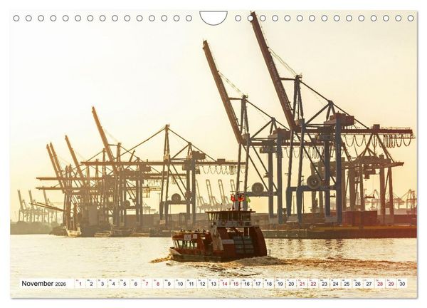 Produktbild: Moin Hamburg - Durch das Jahr an der Elbe (Wandkalender 2026 DIN A4 quer), CALVENDO Monatskalender