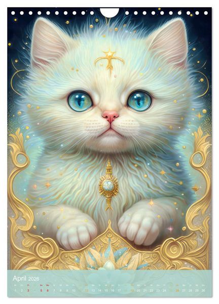Produktbild: Tiere im Tarot Stil (Wandkalender 2026 DIN A4 hoch), CALVENDO Monatskalender