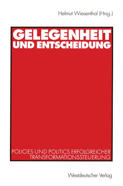 Produktbild: Gelegenheit und Entscheidung