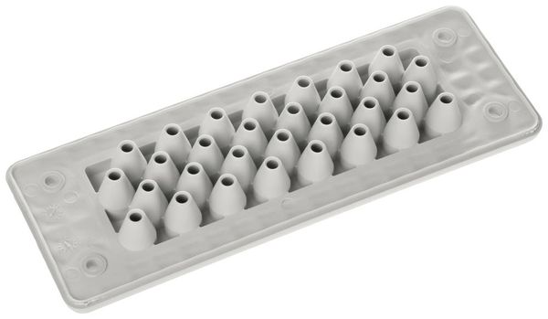 Produktbild: Trelleborg MH-24 F 30-1 LIGHT GREY UL94 V-0 IP65 | TPE | Screw Durchf&uuml;hrungsplatte TPE Grau 1 St.