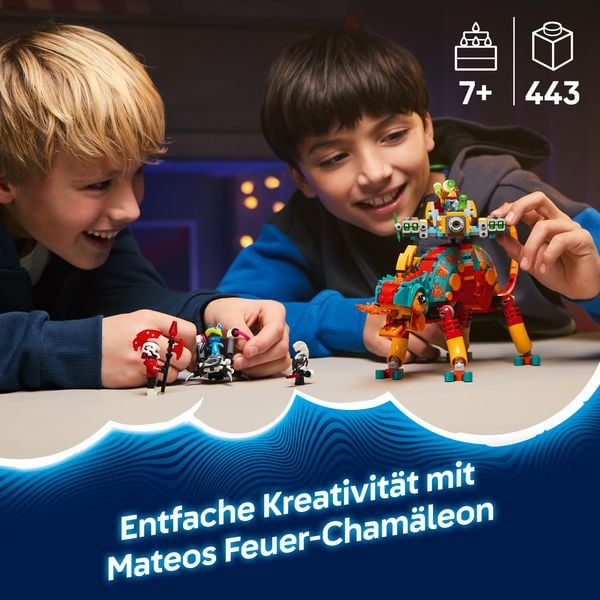 Produktbild: LEGO DREAMZzz 71492 Mateos Feuer-Cham&auml;leon, Spielzeug mit Tierfiguren