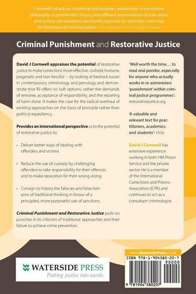 Produktbild: Criminal Punishment and Restorative Justice