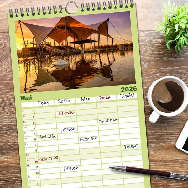 Produktbild: Familienplaner 2026 - Magdeburg entdecken mit 5 Spalten (Wandkalender, 21 x 45 cm) CALVENDO