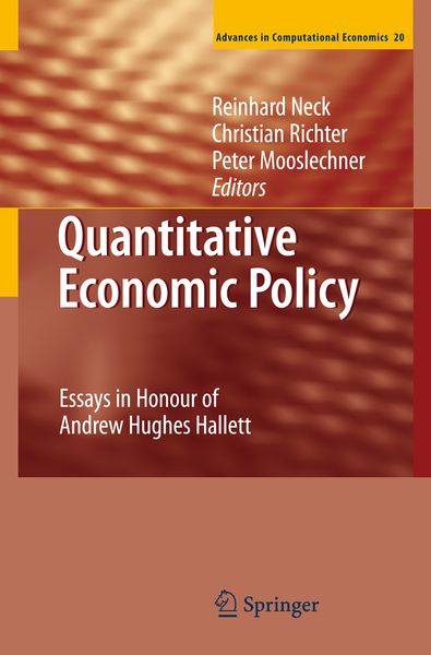 Produktbild: Quantitative Economic Policy