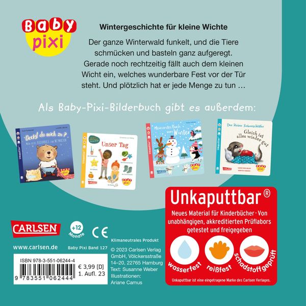 Produktbild: Baby Pixi (unkaputtbar) 127: Wintergeschichte für kleine Wichte