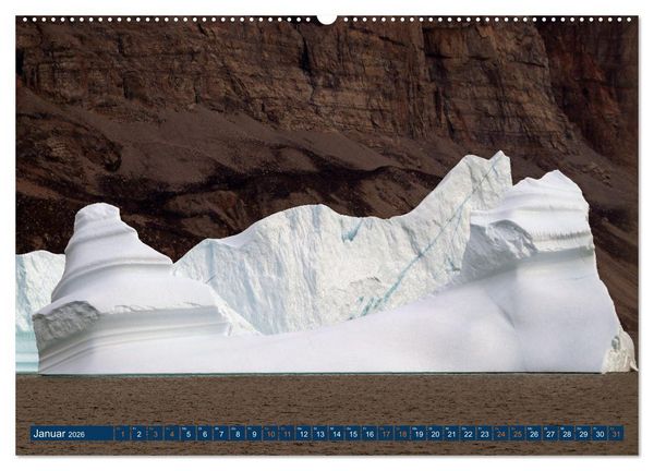 Produktbild: Berge aus Eis (Wandkalender 2026 DIN A2 quer), CALVENDO Monatskalender