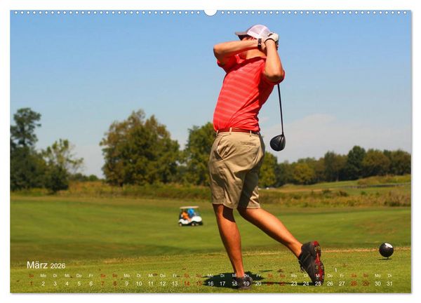 Produktbild: Passion Golf (Wandkalender 2026 DIN A2 quer), CALVENDO Monatskalender