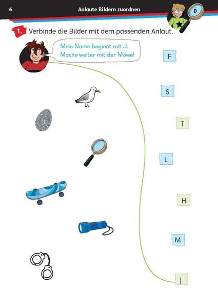 Produktbild: Die drei ??? Kids: Mein &Uuml;bungsheft Deutsch 1. Klasse - Lesen lernen