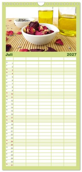 Produktbild: Familienplaner 2027 - Mit Pflanzenkraft nat&uuml;rlich heilen mit 5 Spalten (Wandkalender, 21 x 45 cm) CALVENDO