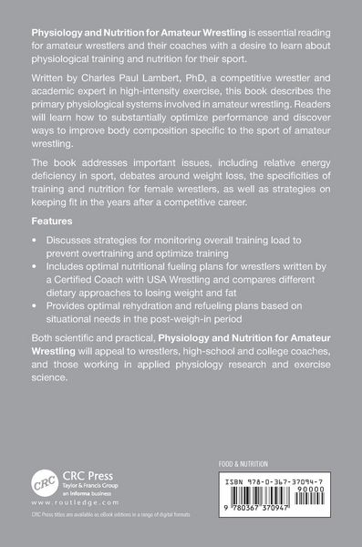 Produktbild: Physiology and Nutrition for Amateur Wrestling