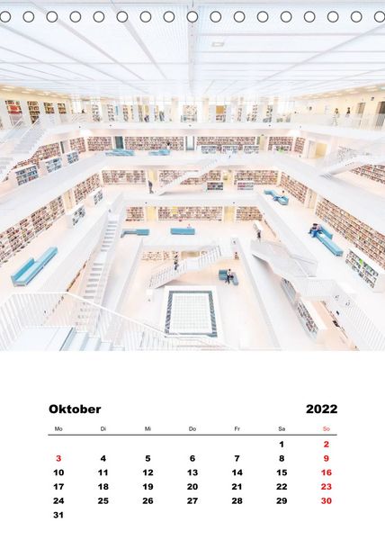 Produktbild: Minimalistische Architektur (Tischkalender 2022 DIN A5 hoch)
