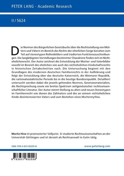 Produktbild: Mutter- und Vaterbilder im Familienrecht des BGB 1900&ndash;2010