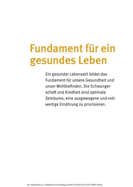 Produktbild: Plantbased von Anfang an: Baby & Kleinkind, Schwangerschaft & Stillzeit
