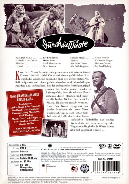 Produktbild: Durch die W&uuml;ste (Sch&auml;tze des deutschen Tonfilms)
