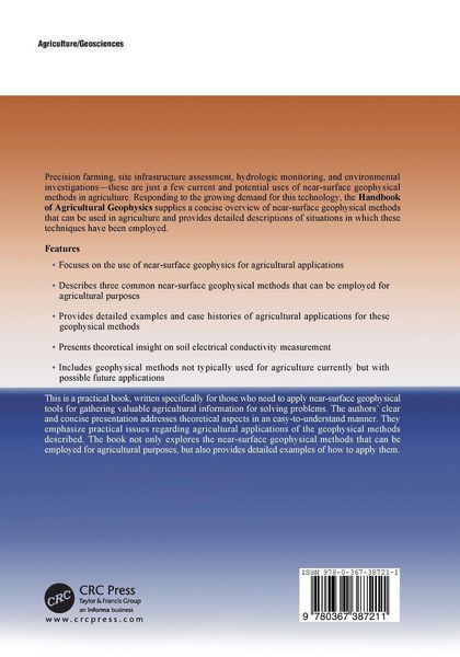 Produktbild: Handbook of Agricultural Geophysics