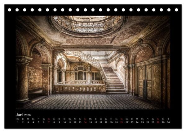 Produktbild: Lost Places - verlassene Orte vergangener Glanz (Tischkalender 2026 DIN A5 quer), CALVENDO Monatskalender