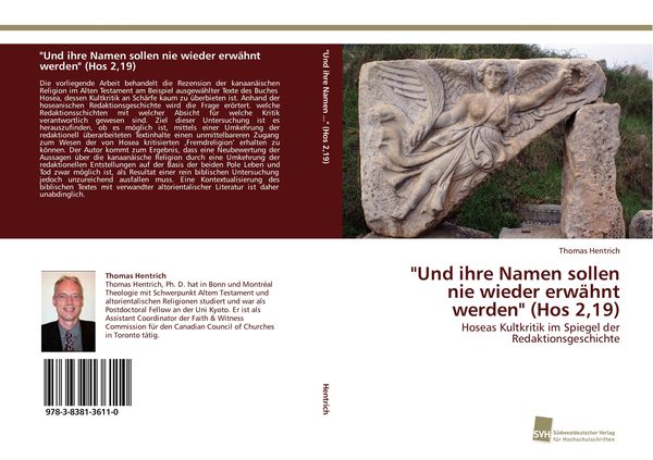 'Und ihre Namen sollen nie wieder erwähnt werden' (Hos 2,19), Taschenbuch von Thomas Hentrich, Südwestdeutscher Verlag für Hochschulschriften,