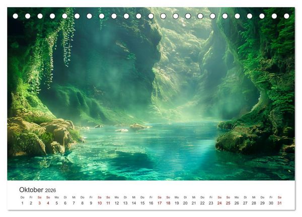 Produktbild: Die Seele Alaskas - Gew&auml;sser des Nordens (Tischkalender 2026 DIN A5 quer), CALVENDO Monatskalender