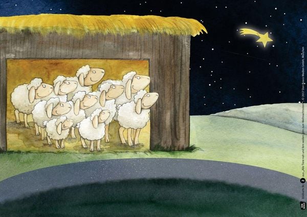 Produktbild: Alle Tiere nah und fern wollen gern zum Weihnachtsstern. Adventskalender