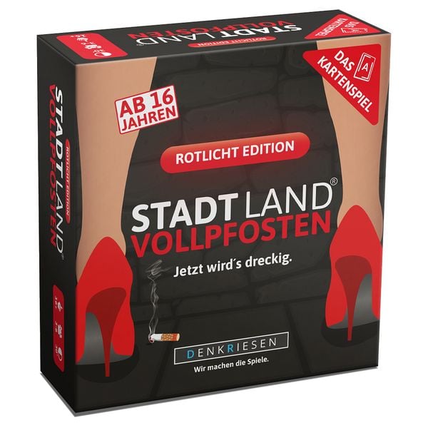 DENKRIESEN - STADT LAND VOLLPFOSTEN® - Das Kartenspiel - ROTLICHT EDITION 'Jetzt wird's dreckig.'