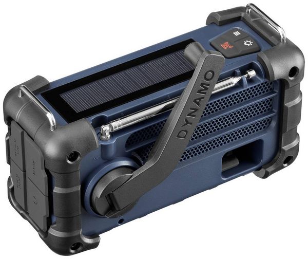 Produktbild: Sangean MMR-99 DAB+ Blue Outdoorradio DAB+, DAB, UKW Notfallradio, Bluetooth&reg; Solarpanel, spritzwassergesch&uuml;tzt, staubdicht, Taschenlampe Blau