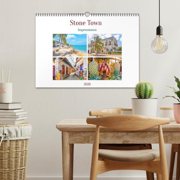 Produktbild: Stone Town - Impressionen (Wandkalender 2026 DIN A3 quer), CALVENDO Monatskalender
