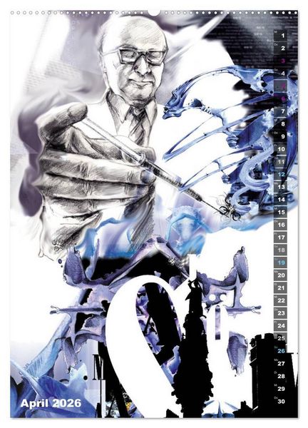 Produktbild: Dreams and Nightmares - Fantasy & Sci-Fi Art / 2026 (hochwertiger Premium Wandkalender 2026 DIN A2 hoch), Kunstdruck in Hochglanz