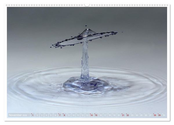 Produktbild: Getropft (hochwertiger Premium Wandkalender 2026 DIN A2 quer), Kunstdruck in Hochglanz