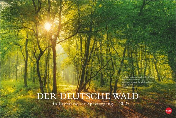 Produktbild: Der deutsche Wald - Ein literarischer Spaziergang Kalender 2027 - Ein literarischer Spaziergang