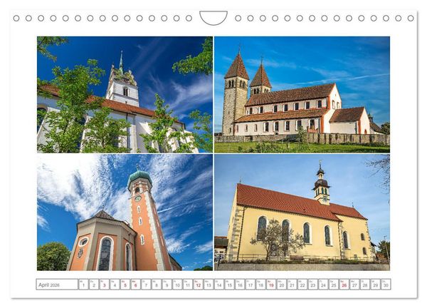 Produktbild: Gottesh&auml;user am Bodensee (Wandkalender 2026 DIN A4 quer), CALVENDO Monatskalender