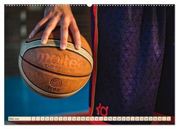 Produktbild: Basketball - so cool (Wandkalender 2026 DIN A2 quer), CALVENDO Monatskalender