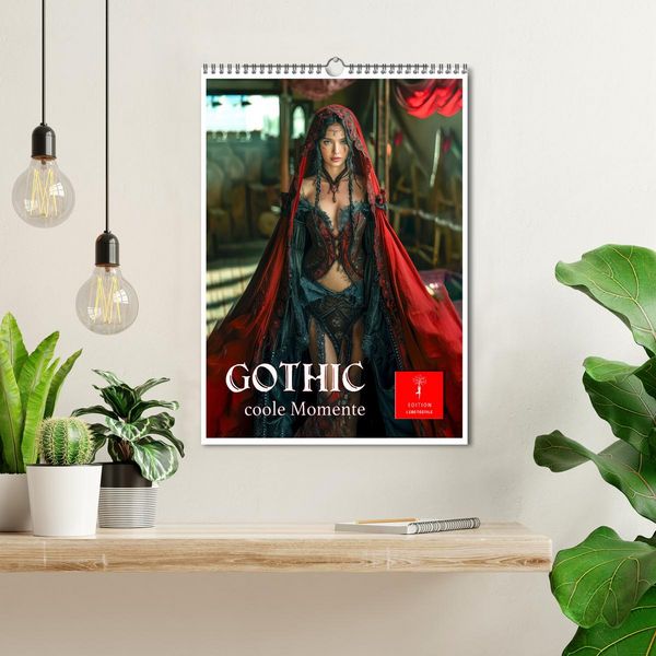 Produktbild: Gothic coole Momente (Wandkalender 2026 DIN A3 hoch), CALVENDO Monatskalender