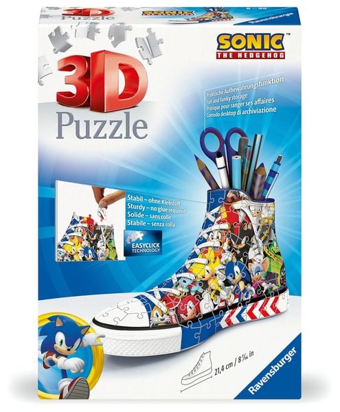 Produktbild: 3D Puzzle Sneaker Sonic the Hedgehog