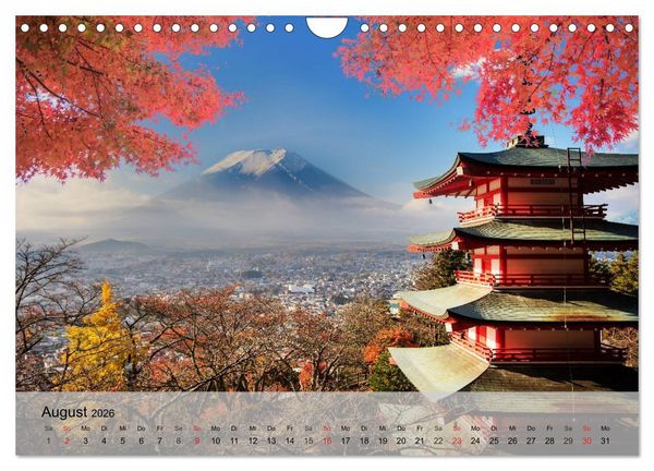 Produktbild: Japan. Zwischen Tradition und Moderne (Wandkalender 2026 DIN A4 quer), CALVENDO Monatskalender