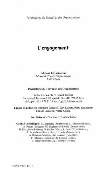 Produktbild: L'engagement