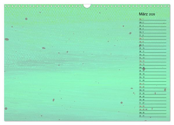 Produktbild: Pastellbunter DIY-Bastelkalender (Wandkalender 2026 DIN A3 quer), CALVENDO Monatskalender