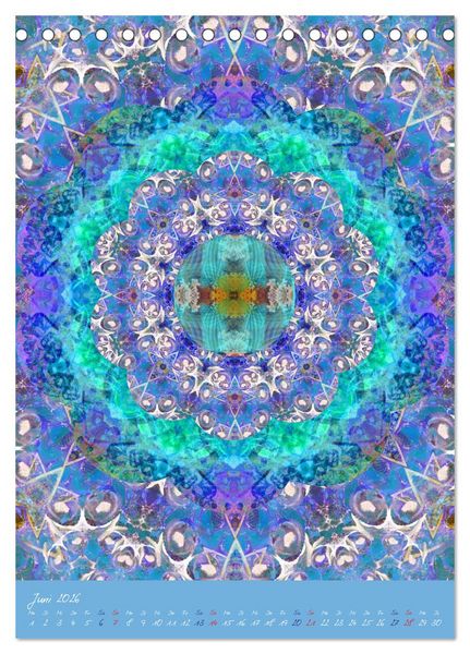 Produktbild: MANDALAS der Natur (Tischkalender 2026 DIN A5 hoch), CALVENDO Monatskalender